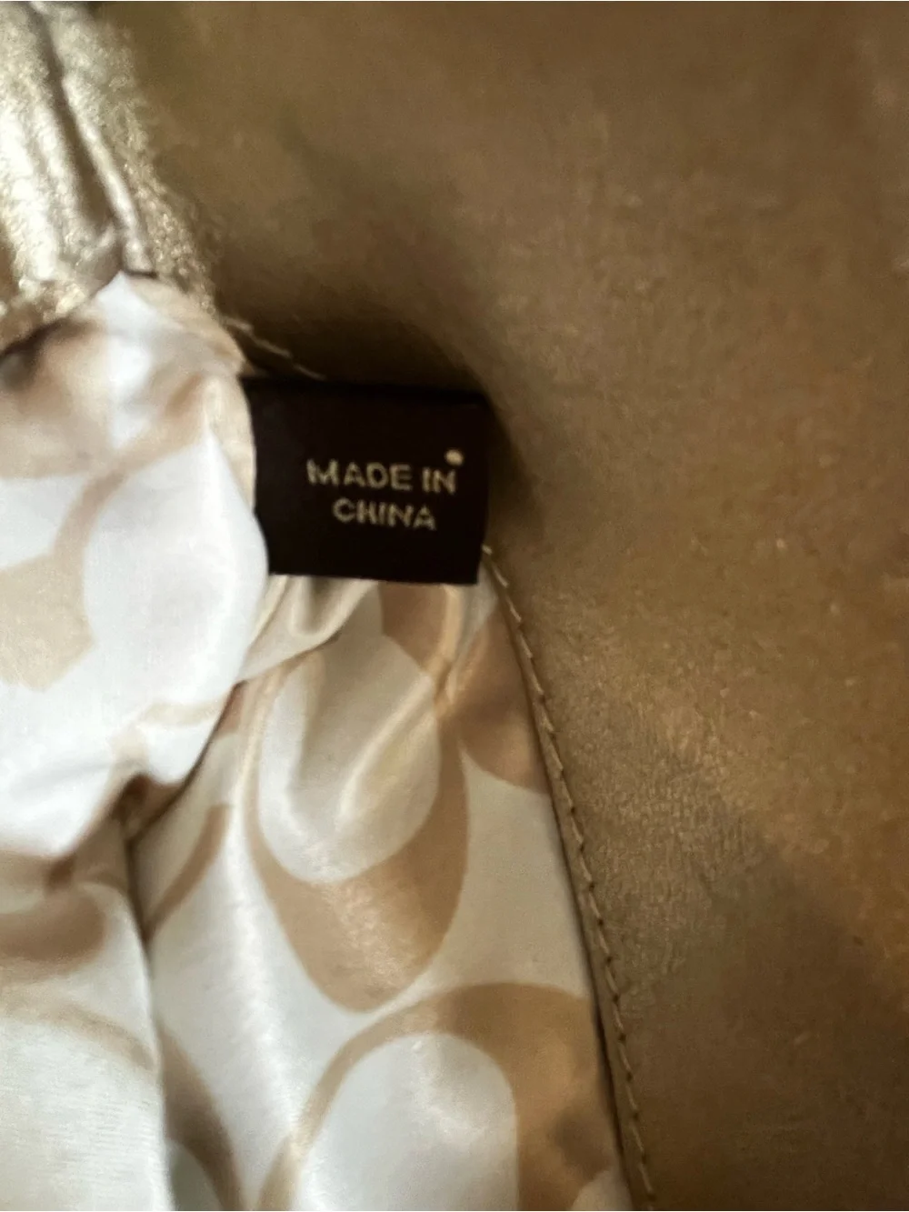 Vintage Coach Madeline 13680 Metallic Gold Fold Over Clutch